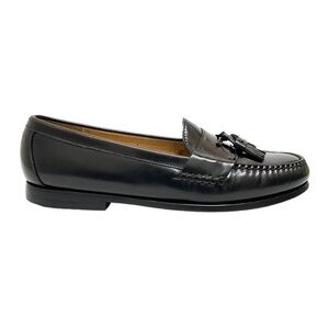 Cole Haan black tassel slip on dress shoes loafers 11